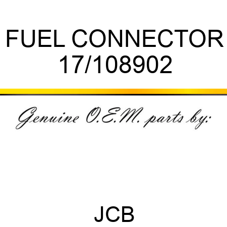 FUEL CONNECTOR 17/108902