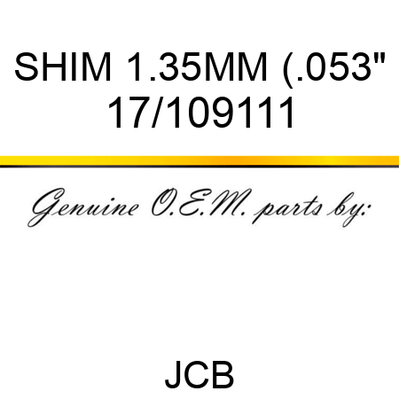 SHIM 1.35MM (.053