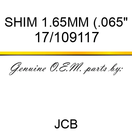 SHIM 1.65MM (.065