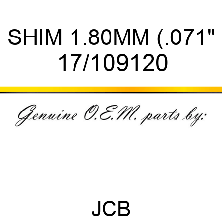 SHIM 1.80MM (.071