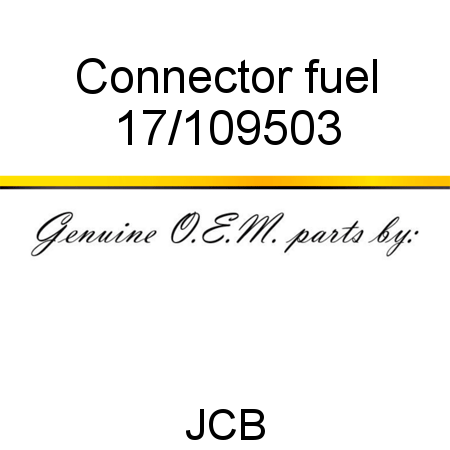 Connector, fuel 17/109503