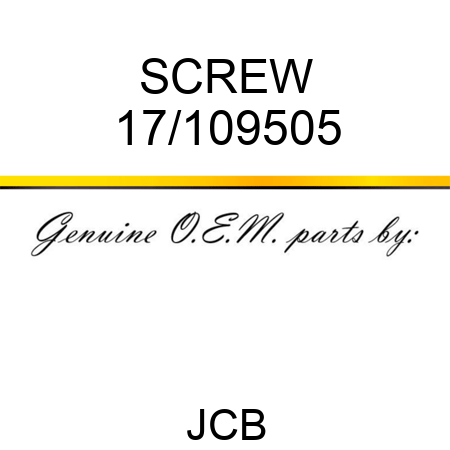 SCREW 17/109505