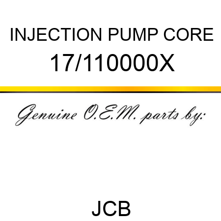 INJECTION PUMP CORE 17/110000X