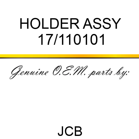 HOLDER ASSY 17/110101