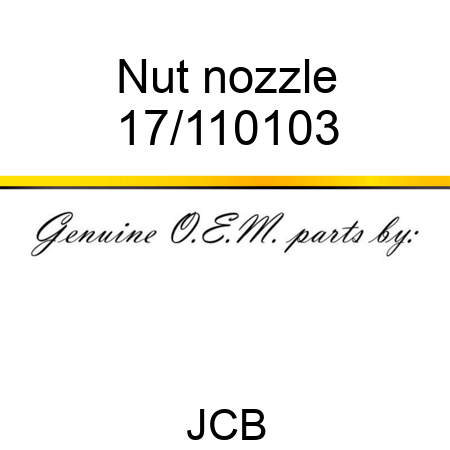 Nut nozzle 17/110103