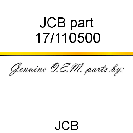 JCB part 17/110500