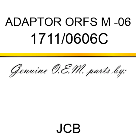 ADAPTOR ORFS M -06 1711/0606C