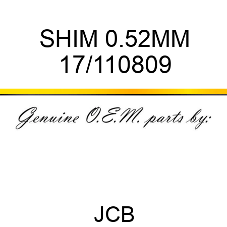 SHIM 0.52MM 17/110809