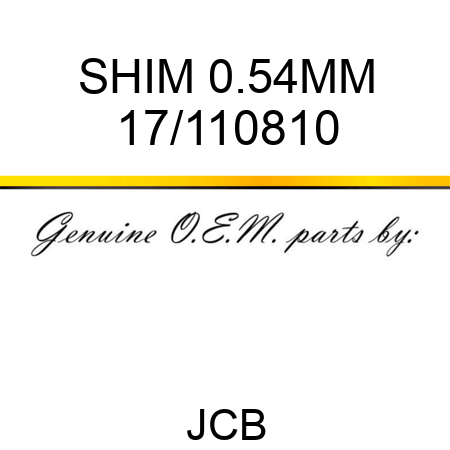 SHIM 0.54MM 17/110810