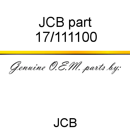 JCB part 17/111100