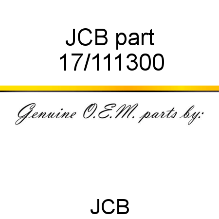 JCB part 17/111300