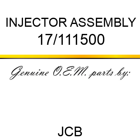 INJECTOR ASSEMBLY 17/111500