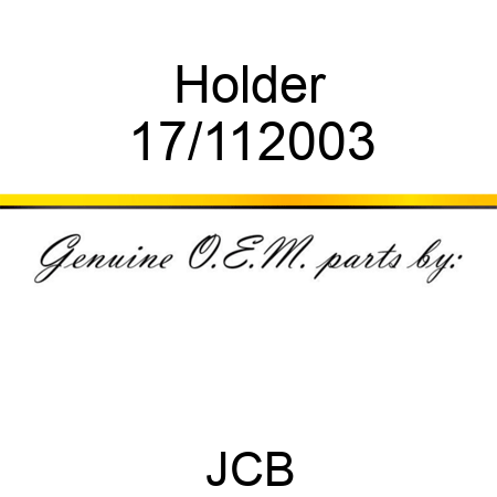 Holder 17/112003