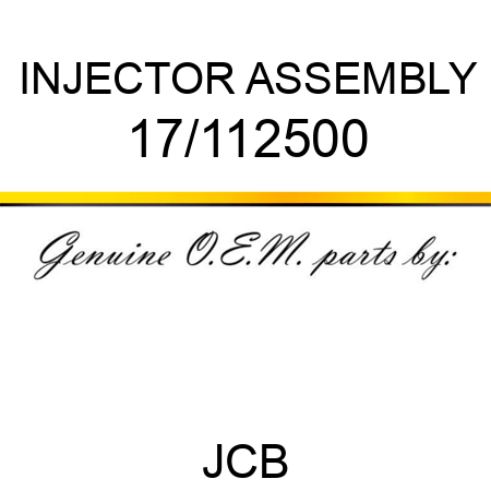 INJECTOR ASSEMBLY 17/112500