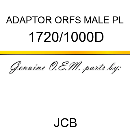 ADAPTOR ORFS MALE PL 1720/1000D