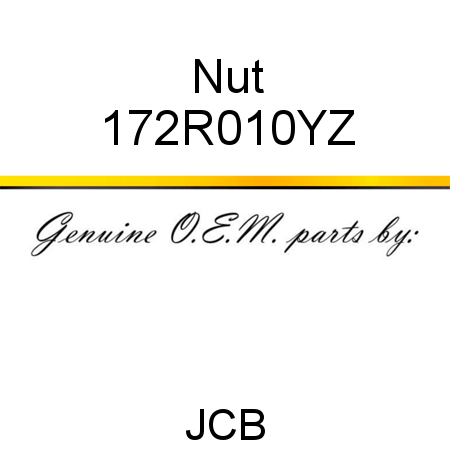 Nut 172R010YZ