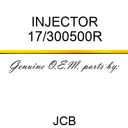 INJECTOR 17/300500R