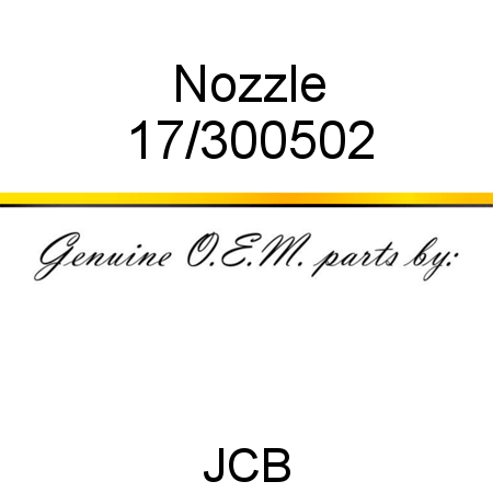 Nozzle 17/300502