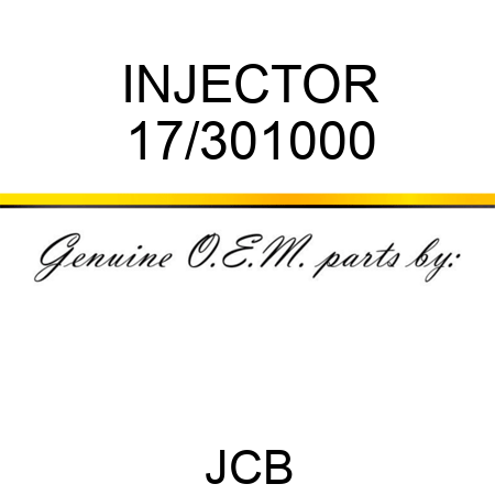 INJECTOR 17/301000