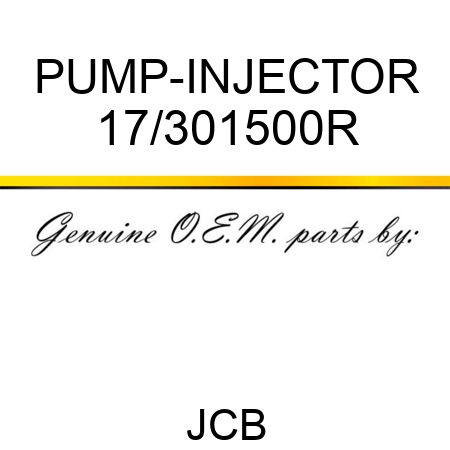 PUMP-INJECTOR 17/301500R