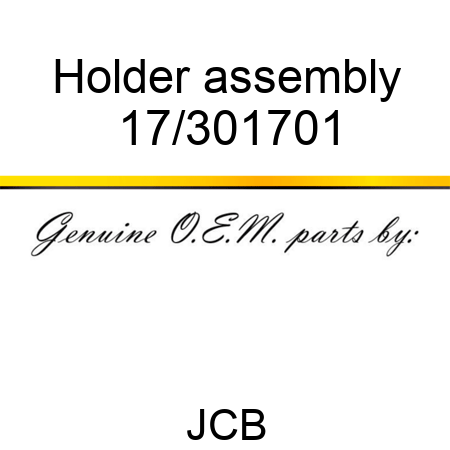 Holder assembly 17/301701