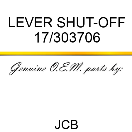 LEVER SHUT-OFF 17/303706