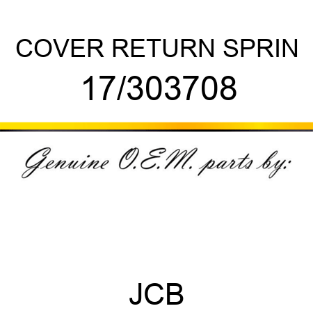 COVER RETURN SPRIN 17/303708