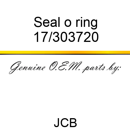 Seal o ring 17/303720