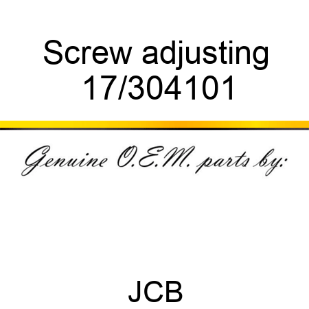 Screw adjusting 17/304101