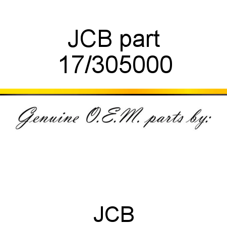 JCB part 17/305000