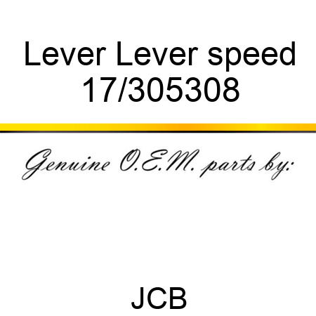 Lever Lever speed 17/305308