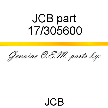 JCB part 17/305600