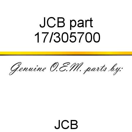 JCB part 17/305700