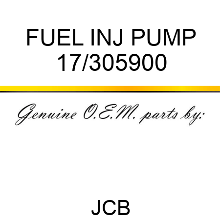 FUEL INJ PUMP 17/305900