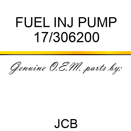 FUEL INJ PUMP 17/306200