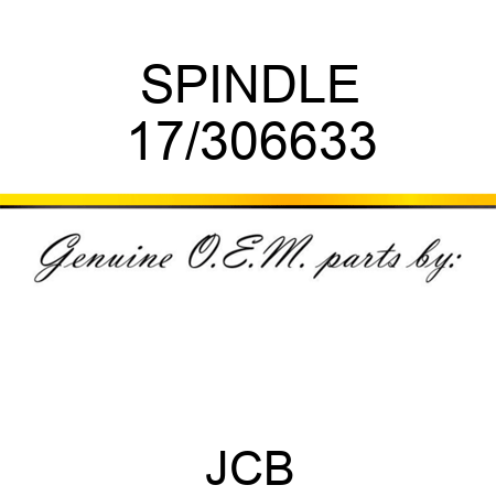 SPINDLE 17/306633