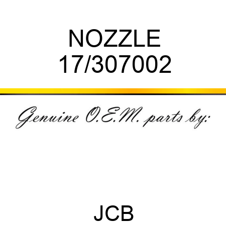 NOZZLE 17/307002