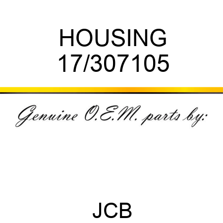 HOUSING 17/307105