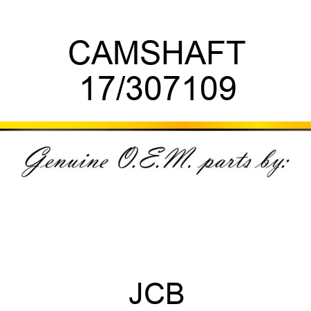 CAMSHAFT 17/307109