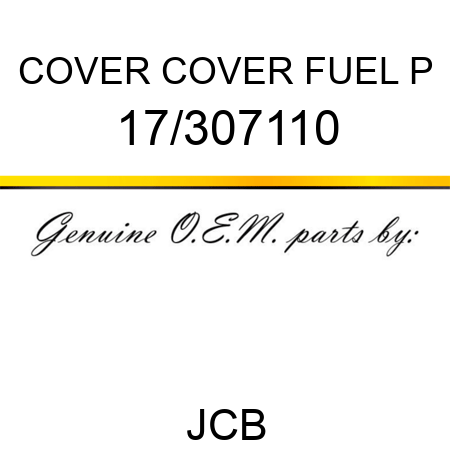 COVER COVER FUEL P 17/307110