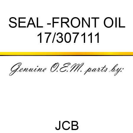 SEAL -FRONT OIL 17/307111