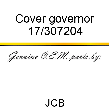 Cover governor 17/307204