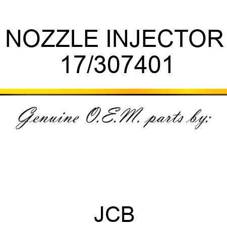 NOZZLE INJECTOR 17/307401