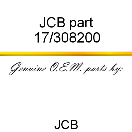 JCB part 17/308200
