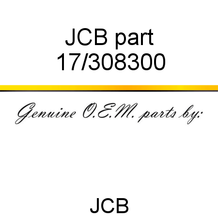 JCB part 17/308300
