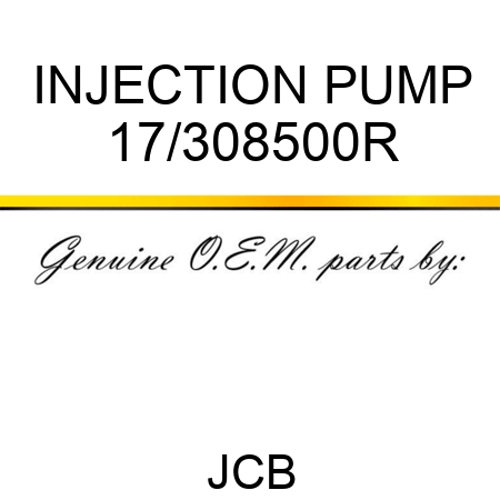 INJECTION PUMP 17/308500R