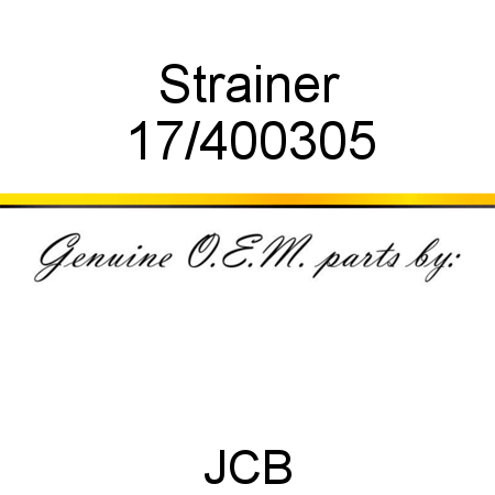 Strainer 17/400305