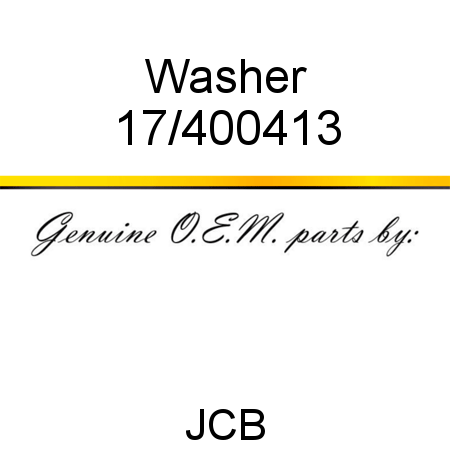 Washer 17/400413