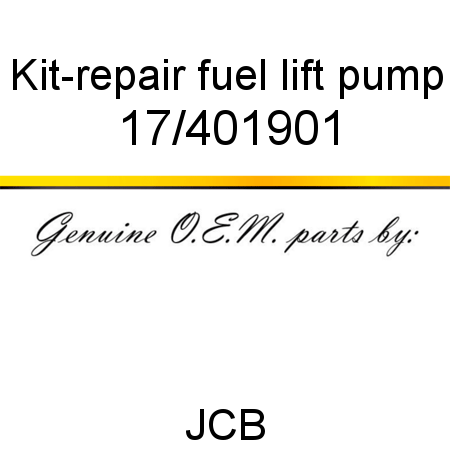 Kit-repair, fuel lift pump 17/401901