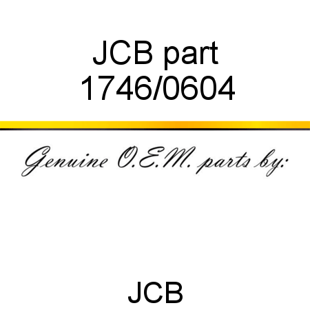 JCB part 1746/0604